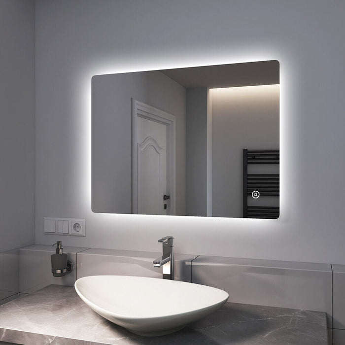 Rectangular LED & Bluetooth Mirror 800mm